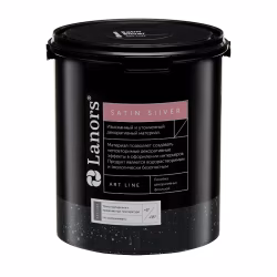 Краска декоративная Lanors Satin Silver 0,4 кг