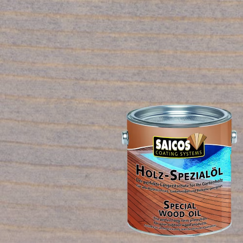Масло для террас Saicos Holz-Spezialol цвет 0123 Серый 0,125 л