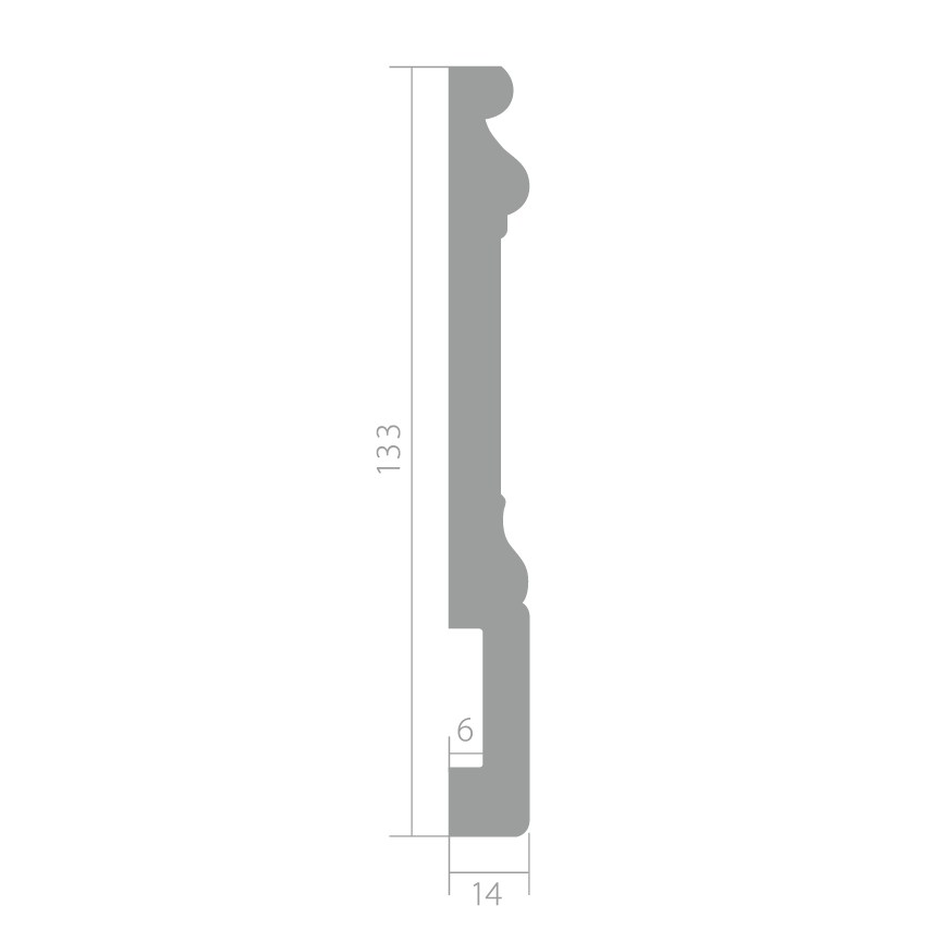 Плинтус под покраску Ultrawood Base 002 i 2000×133×14