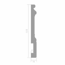 Плинтус под покраску Ultrawood Base 002 i 2000×133×14