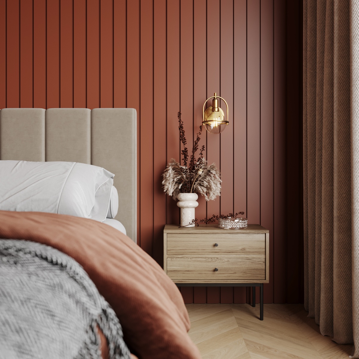 Стеновая панель под покраску Ultrawood UW 05 i 2000×240×18 фото в интерьере