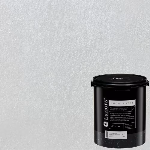 Краска декоративная Lanors Snow Silver цвет SNS_001 3 кг