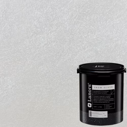 Краска декоративная Lanors Snow Silver цвет SNS_002 3 кг