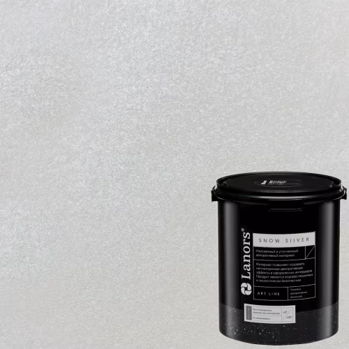 Краска декоративная Lanors Snow Silver цвет SNS_004 3 кг