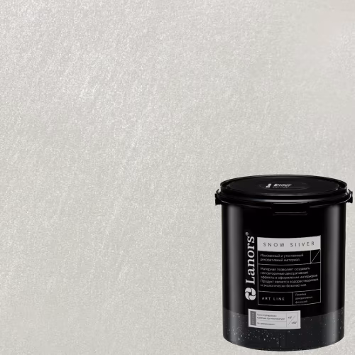 Краска декоративная Lanors Snow Silver цвет SNS_005 3 кг