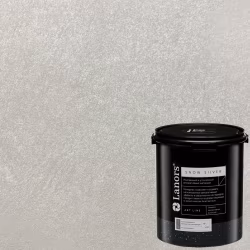 Краска декоративная Lanors Snow Silver цвет SNS_007 3 кг