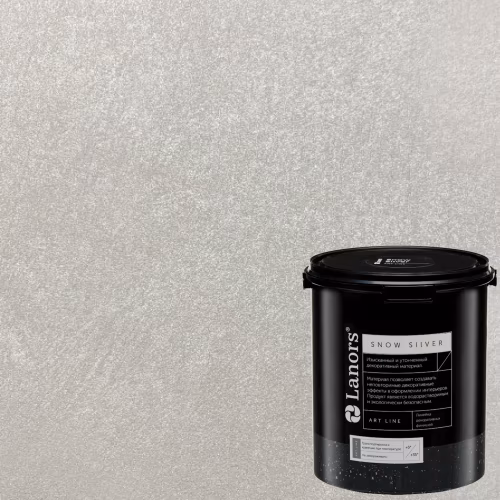 Краска декоративная Lanors Snow Silver цвет SNS_007 3 кг
