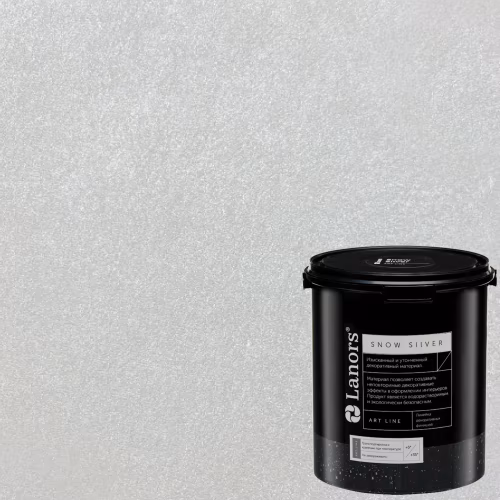 Краска декоративная Lanors Snow Silver цвет SNS_009 3 кг