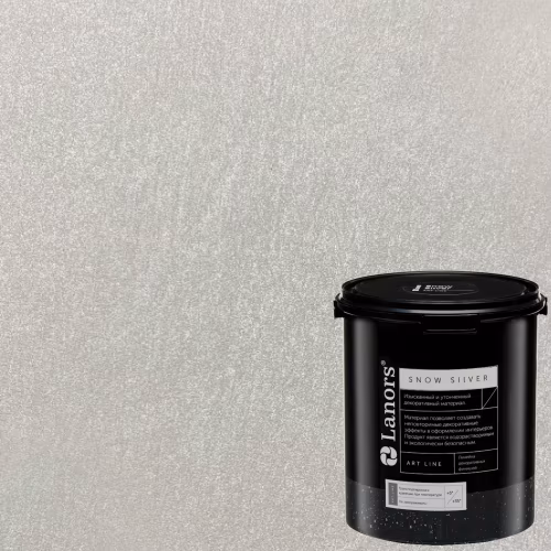 Краска декоративная Lanors Snow Silver цвет SNS_011 3 кг