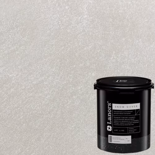 Краска декоративная Lanors Snow Silver цвет SNS_012 3 кг