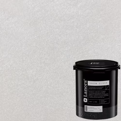 Краска декоративная Lanors Snow Silver цвет SNS_014 3 кг