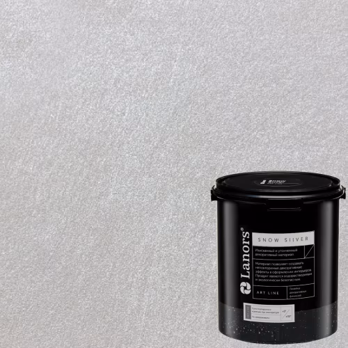 Краска декоративная Lanors Snow Silver цвет SNS_016 3 кг