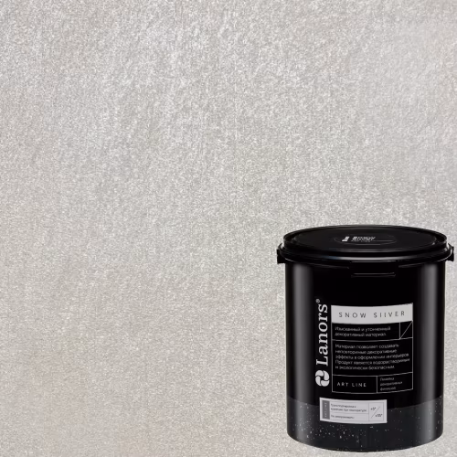 Краска декоративная Lanors Snow Silver цвет SNS_019 3 кг