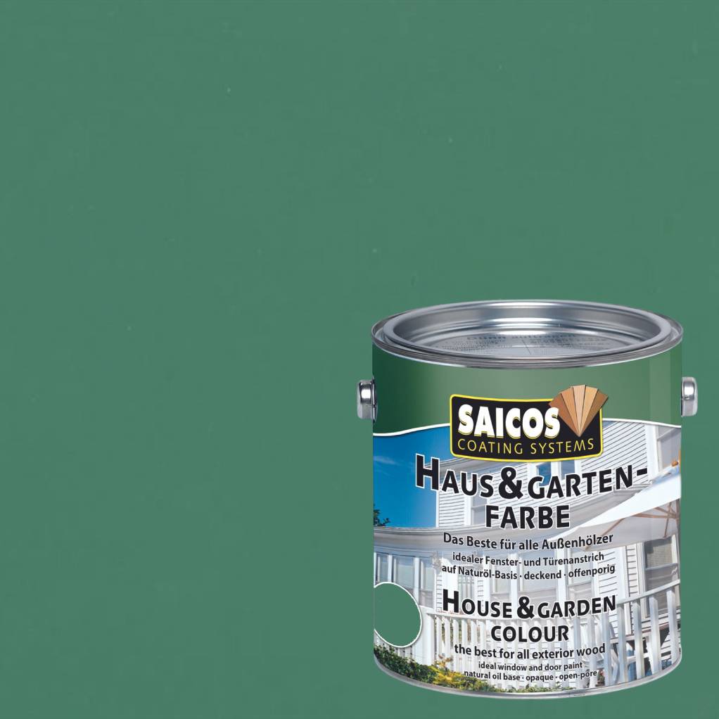 Краска укрывная для дерева Saicos Haus & Garten-Farbe цвет 2600 Зеленый камыш 0,125 л Краска укрывная для дерева Saicos Haus & Garten-Farbe цвет 2600 Зеленый камыш 0,125 л