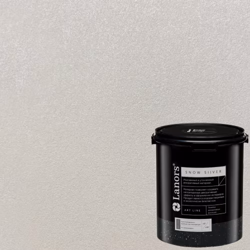 Краска декоративная Lanors Snow Silver цвет SNS_042 3 кг