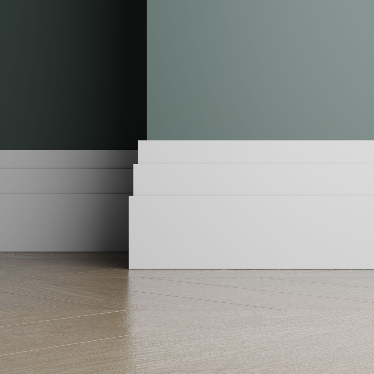 Плинтус под покраску Ultrawood Base 1216 i 2000×120×16 фото в интерьере