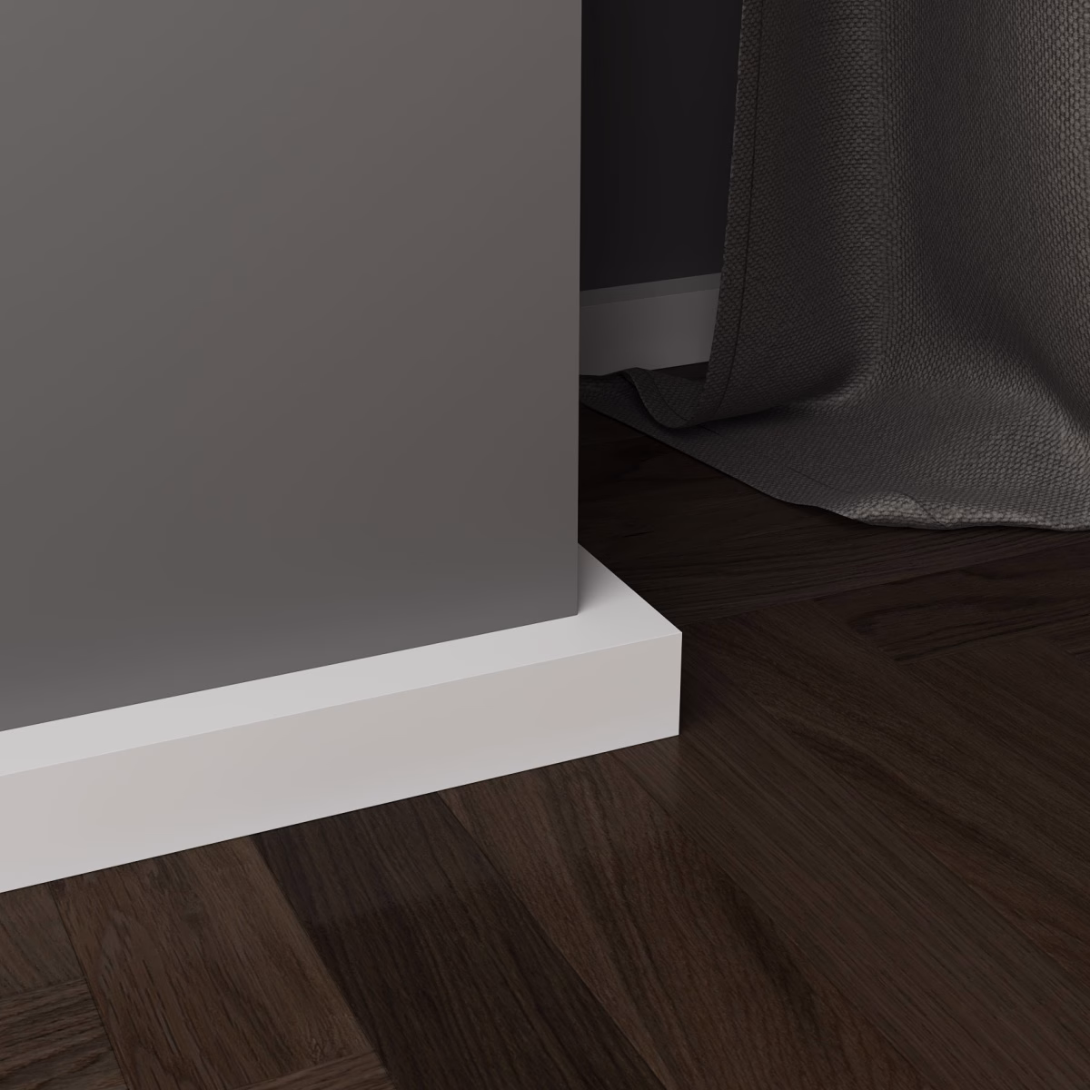 Молдинг Ultrawood White E2E 3020 p 2000×30×20 фото в интерьере