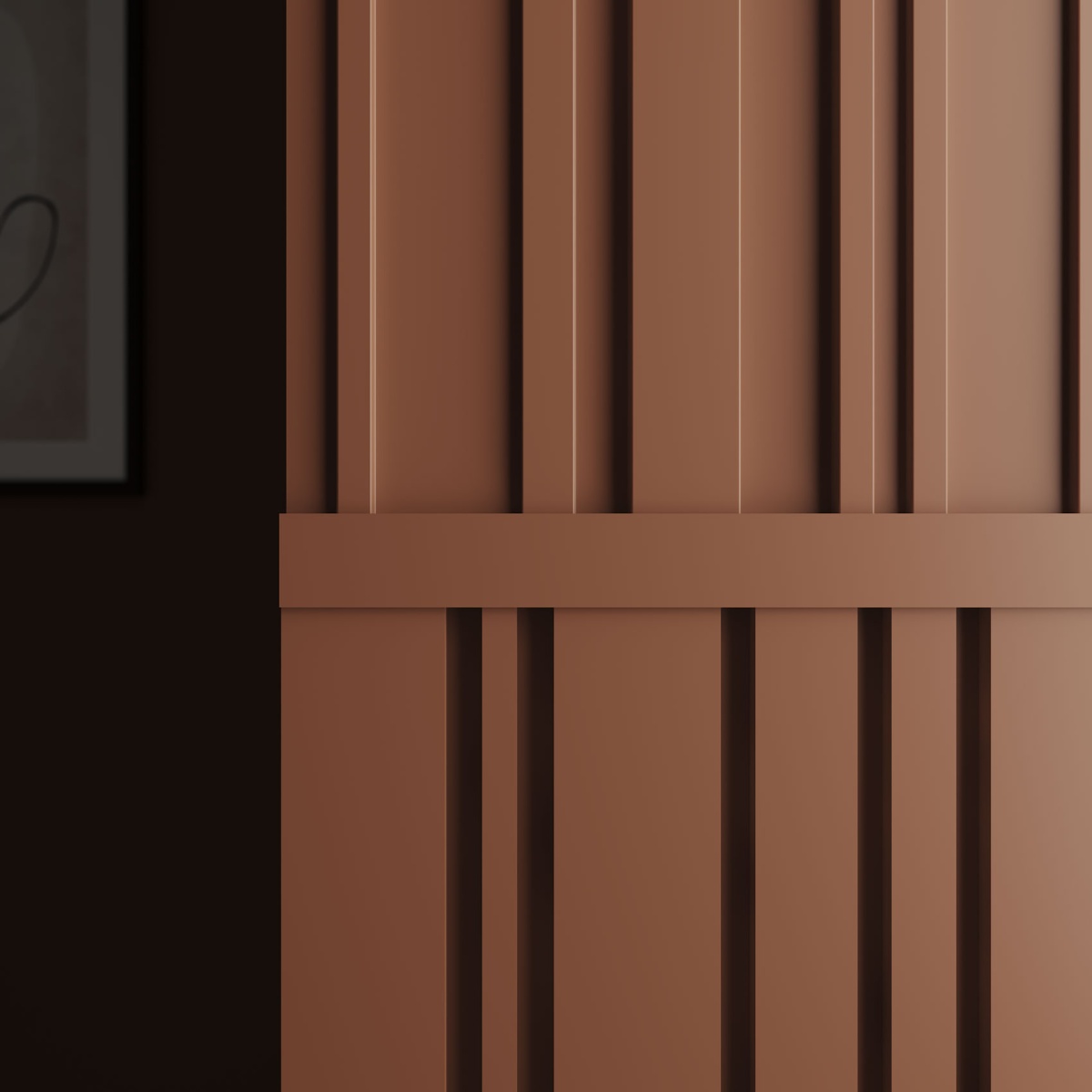 Молдинг ЛДФ под покраску Ultrawood E2E 3020 i 2000×30×20 фото в интерьере