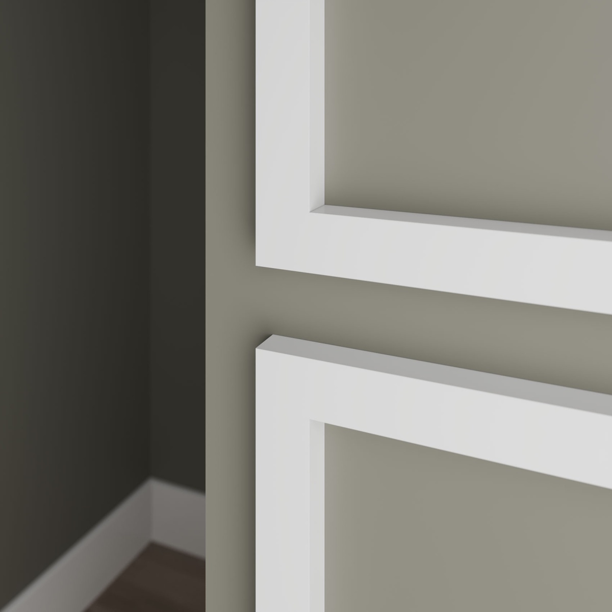 Молдинг ЛДФ под покраску Ultrawood E2E 3020 i 2000×30×20 фото в интерьере