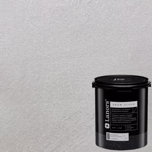 Краска декоративная Lanors Snow Silver цвет SNS_058 3 кг