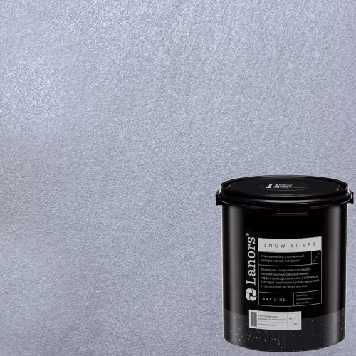 Краска декоративная Lanors Snow Silver цвет SNS_060 3 кг
