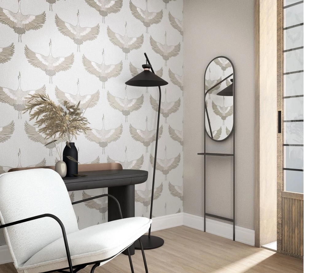 Обои Marburg Otaru 34579 10,05×1,06 фото в интерьере