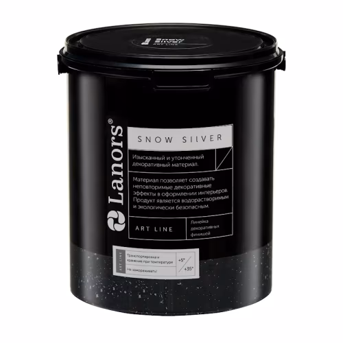 Краска декоративная Lanors Snow Silver цвет SNS_080 3 кг