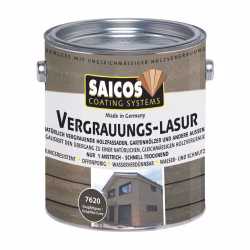 Лазурь для дерева Saicos Vergrauungs-Lasur цвет 7620 Графитово-серый 0,125 л