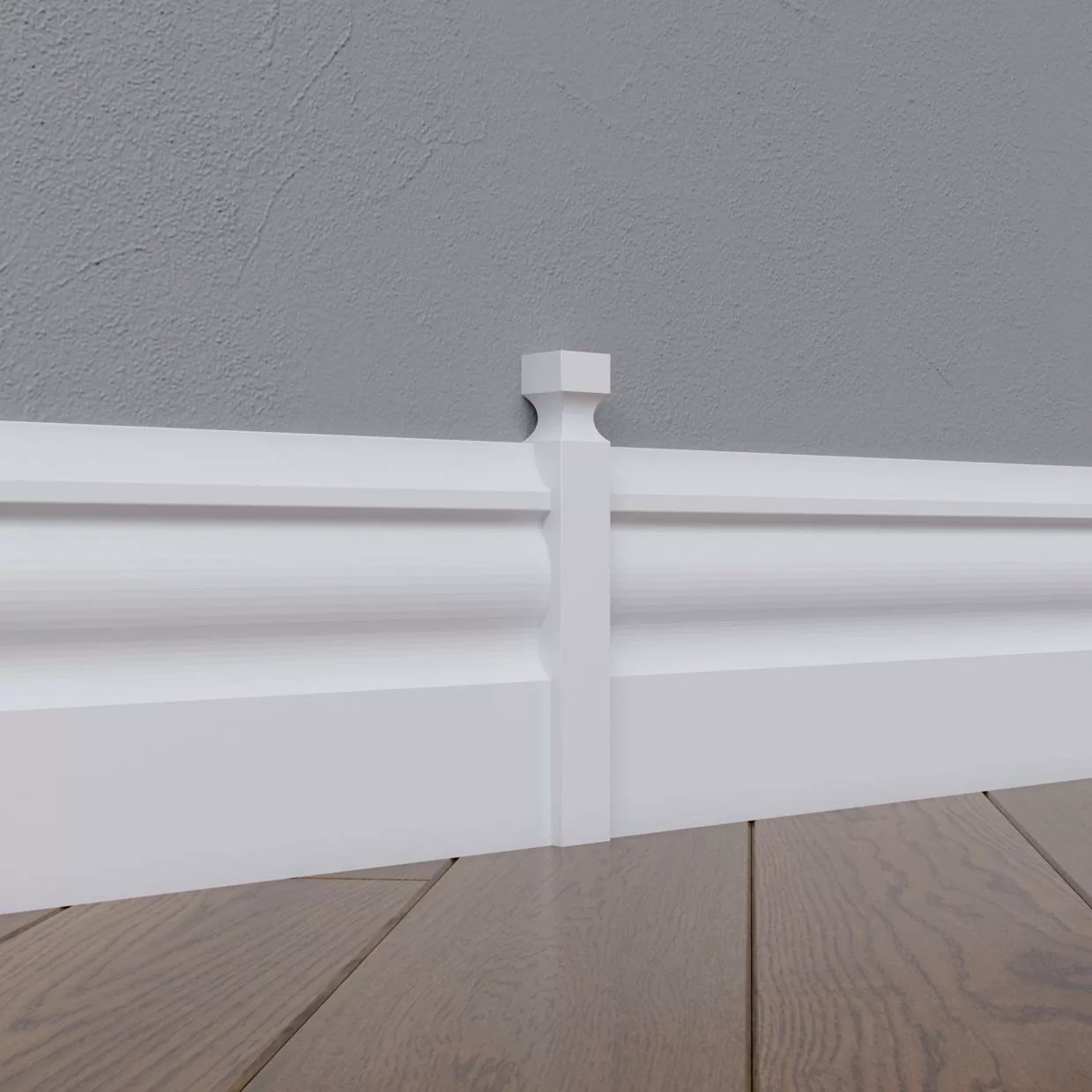 Соединитель МДФ под покраску для плинтуса Madest Decor CD02 180×16×16