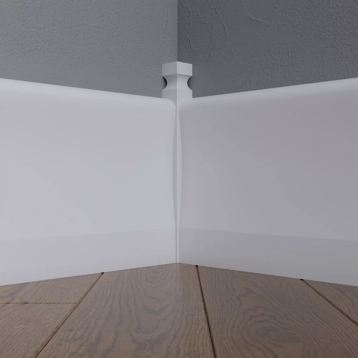 Соединитель МДФ под покраску для плинтуса Madest Decor CD03 180×18×18