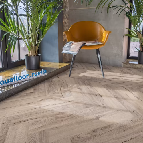 Кварцвиниловая плитка Aquafloor клеевая Parquet Glue AF2512PG венгерская елка 610×122×2,5