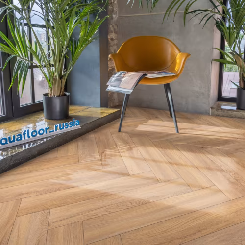 Кварцвиниловый SPC ламинат Aquafloor Space Parquet Light AF4508PQL венгерская елка 610×122×4,5