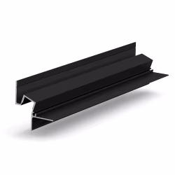 Профиль алюминиевый теневой с подсветкой Laconistiq Gips Черный RAL 9005 51-21-300 матовый 3000×43,8×44,1