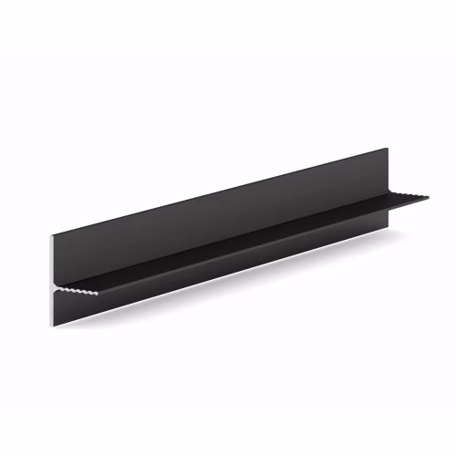 Плинтус алюминиевый теневой Laconistiq Reverse 36 Черный муар RAL 9005 34-31-300 3000×36×16