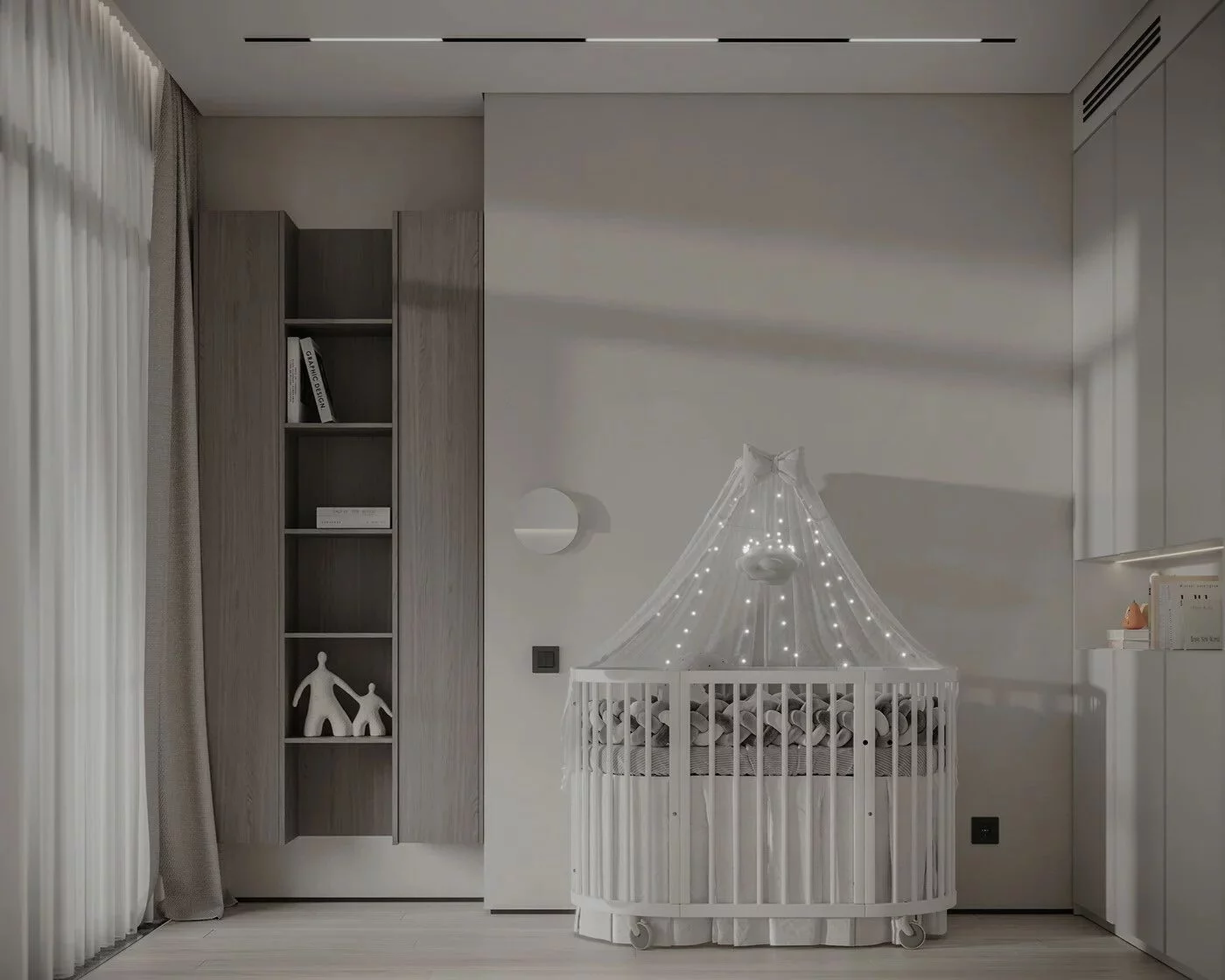 Плинтус алюминиевый теневой Laconistiq Regular Черный 31-11-300 3000×45×15 фото в интерьере