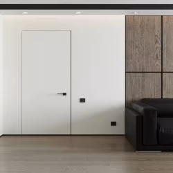 Плинтус алюминиевый теневой с подсветкой Laconistiq Light Черный 33-11-300 3000×41,3×15
