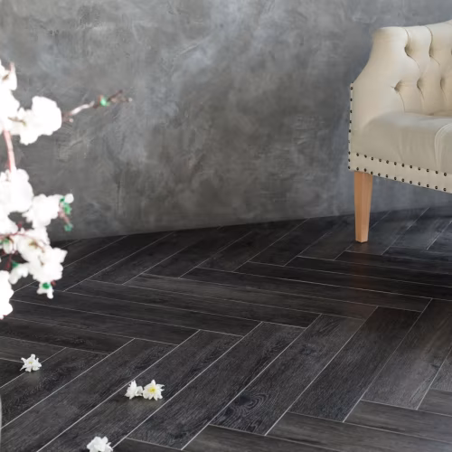 Кварцвиниловый SPC ламинат Aquafloor Parquet Plus AF6015PQ венгерская елка 720×120×7