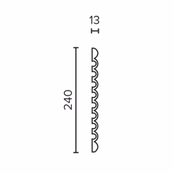 Стеновая панель из полистирола под покраску Decor-Dizayn Грани DD910 2000×240×13