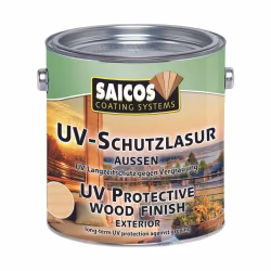 Лазурь бесцветная для дерева Saicos UV-Schutzlasur Aussen 1101 0,125 л