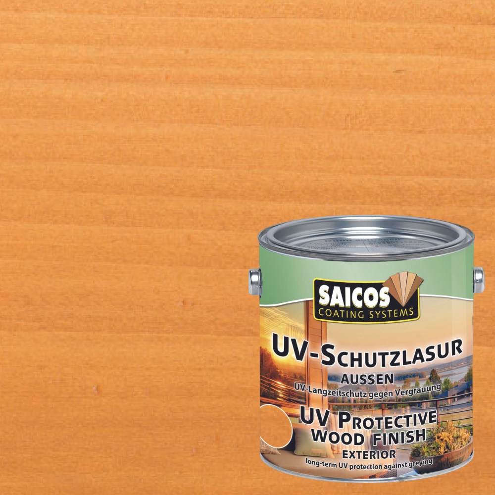 Лазурь для дерева Saicos UV-Schutzlasur Aussen цвет 1111 Сосна 0,125 л Лазурь для дерева Saicos UV-Schutzlasur Aussen цвет 1111 Сосна 0,125 л