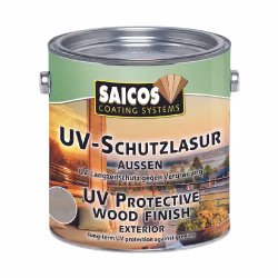 Лазурь для дерева Saicos UV-Schutzlasur Aussen цвет 1171 Серый 0,125 л