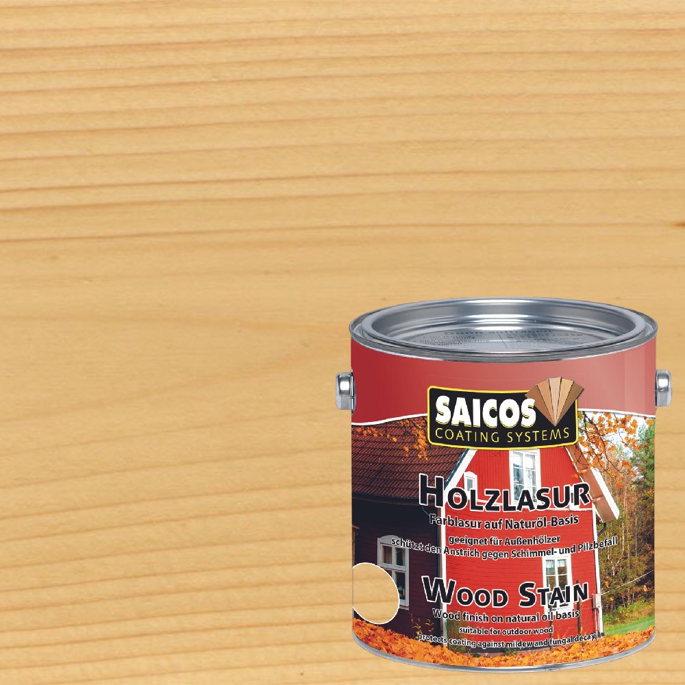 Лазурь для дерева Saicos Holzlasur 0001 Бесцветная 0,125 л