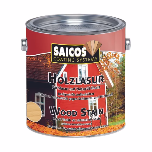 Лазурь для дерева Saicos Holzlasur 0001 Бесцветная 0,125 л