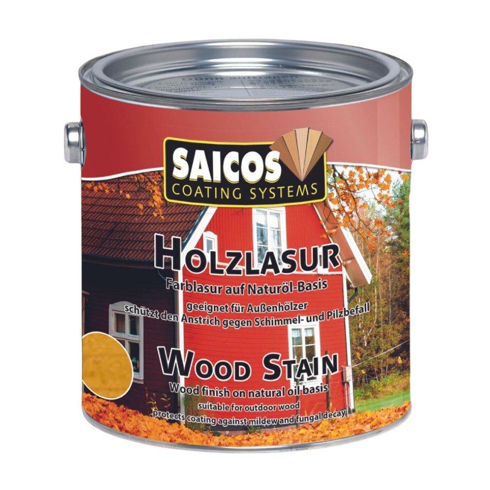Лазурь для дерева Saicos Holzlasur цвет 0011 Сосна 0,125 л