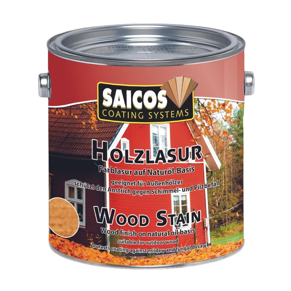Лазурь для дерева Saicos Holzlasur цвет 0031 Лиственница 0,125 л