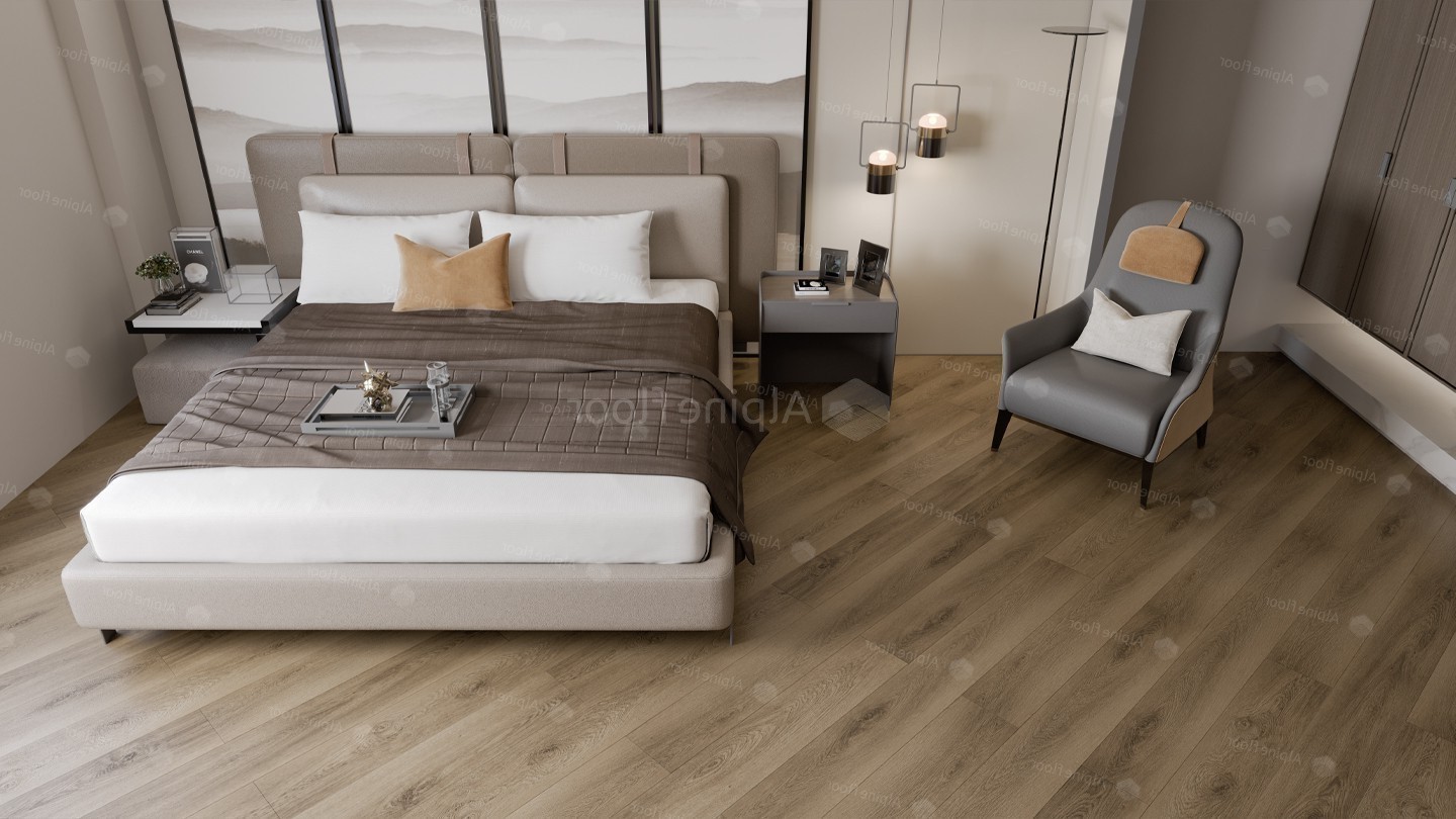 Кварцвиниловый SPC ламинат Alpine Floor Grand Sequoia Superior Aba Вайпуа ECO 11-1903 1524×180×8 фото в интерьере