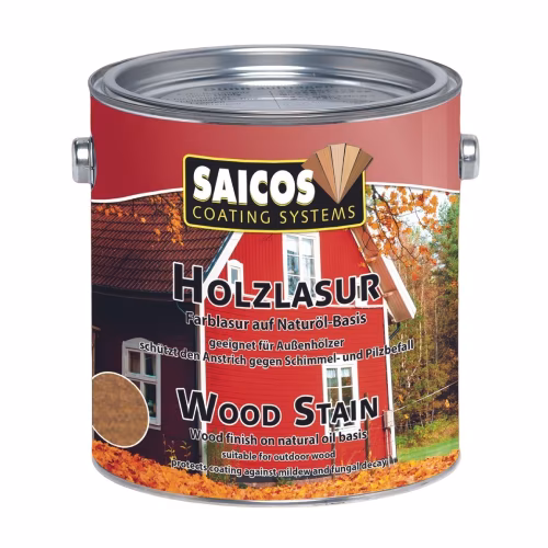Лазурь для дерева Saicos Holzlasur цвет 0082 Тик 0,125 л
