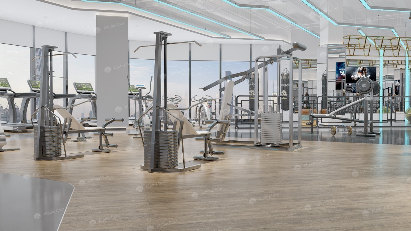 Кварцвиниловая плитка Alpine Floor клеевая Grand Sequoia LVT Миндаль ECO 11-602 1219,2×184,15×2,5 фото в интерьере