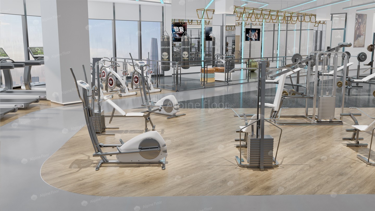 Кварцвиниловая плитка Alpine Floor клеевая Grand Sequoia LVT Миндаль ECO 11-602 1219,2×184,15×2,5 фото в интерьере