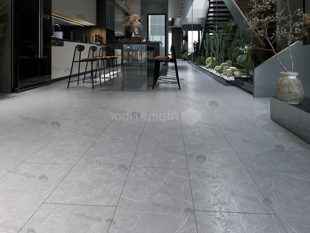 Кварцвиниловый SPC ламинат Alpine Floor Stone Mineral Core Рок ECO 4-30 609,6×304,8×4 фото в интерьере